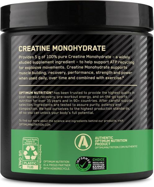 Креатин Optimum Nutrition Micronized Сreatine powder 300 г 100014 фото