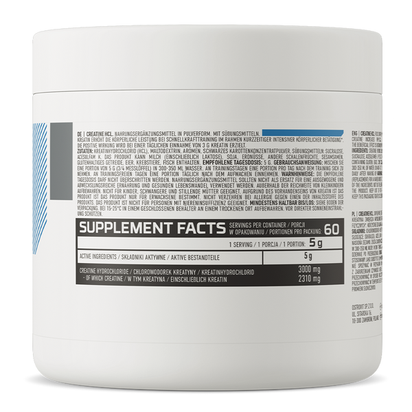 Креатин OstroVit Creatine HCL 300 г чёрная смородина и вишня 100008 фото