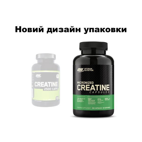 Креатин Optimum Nutrition Micronized Creatine Capsules 100 капсул 100013 фото